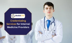 Credentialing delays affecting insurance claim approvals for internal medicine providers